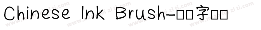 Chinese Ink Brush字体转换